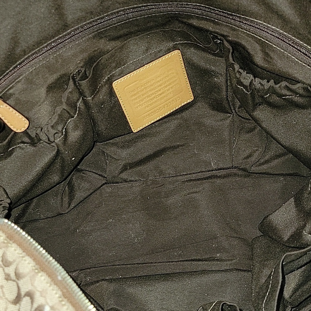 Vintage Coach Signature Canvas/Leather Crossbody Diaper Bag - Picture 12 of 16